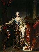 Louis Tocque Portrait of Empress Elizabeth Petrovna oil painting artist